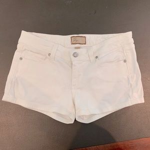 White short shorts.